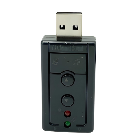 Adaptateur Audio USB Virtuel 7.1 avec Bouton de Commande (Micro audio/Jack) — ECO · Smarty Paris 18e